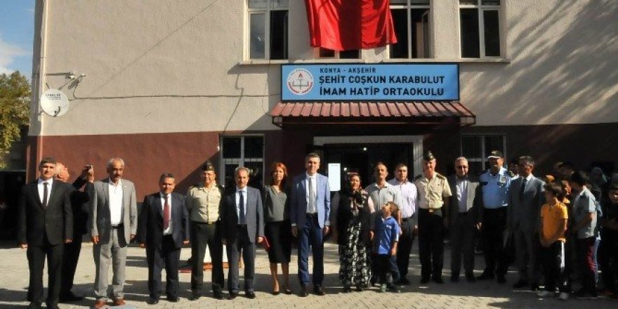 Konyalı şehidin adı yeni açılan ortaokulda yaşayacak
