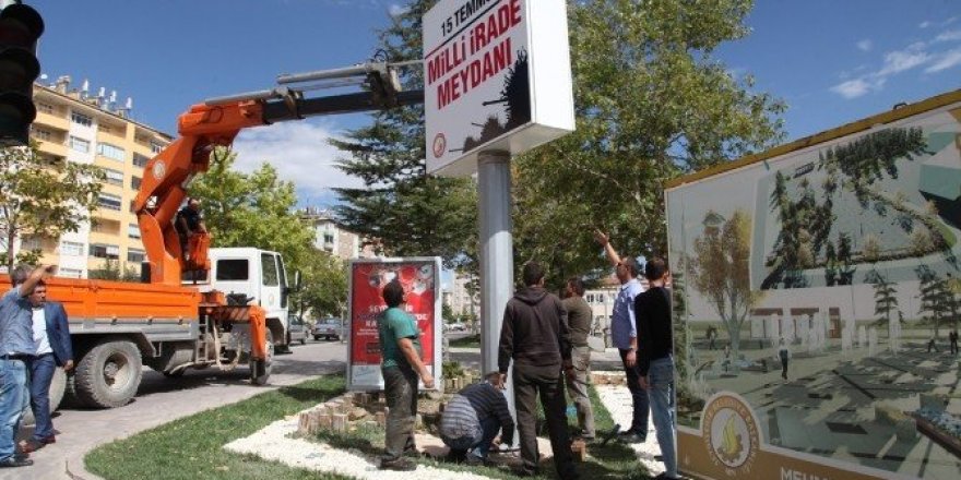 Seydişehir Belediye Meydanı’nın ismi "15 Temmuz Milli İrade Meydanı" oldu