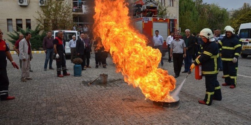 Iğdır’da yangın tatbikatı