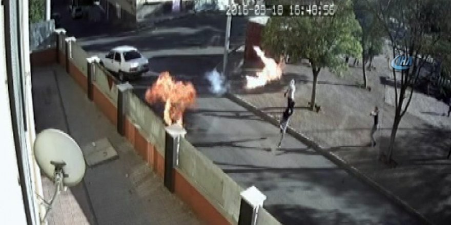 Gaziantep'te okula böyle molotof attılar