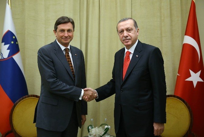 Cumhurbaşkanı Erdoğan, Slovenyalı mevkidaşı Pahor ile görüştü