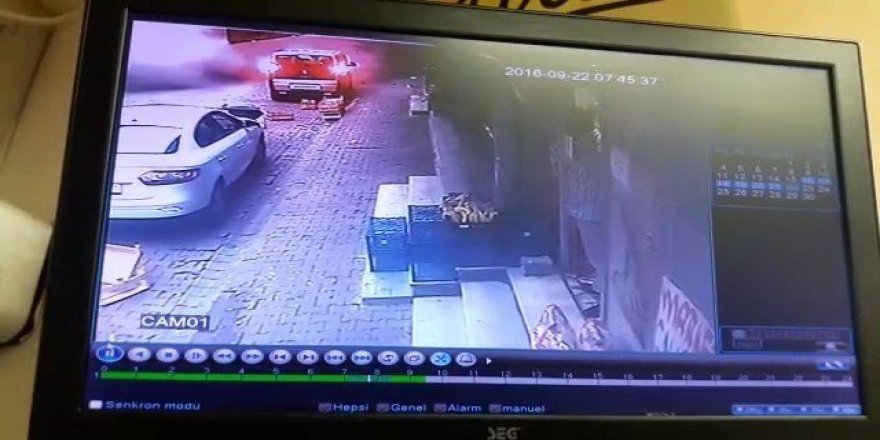 Bağcılar’da binanın çökme anı güvenlik kamerasında