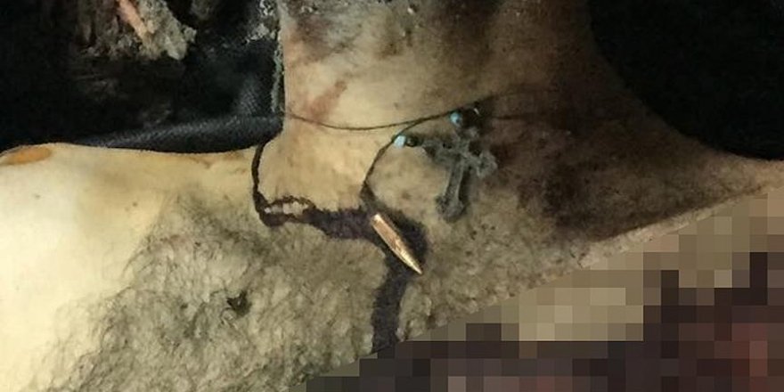 Öldürülen teröristin boynunda haç kolye bulundu