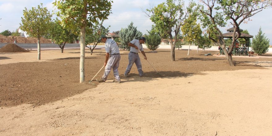 Karatay’da yeşil alan çalışmaları devam ediyor