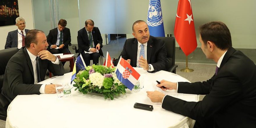 Çavuşoğlu New York’ta yoğun diplomasi trafiği yürütüyor