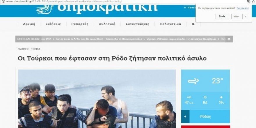 Rodos’a sığınmak isteyen FETÖ’cüler tutuklandı