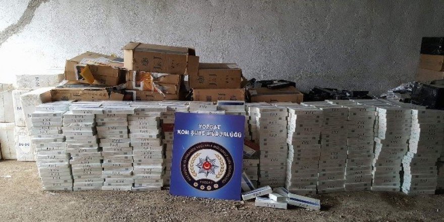 Yozgat Emniyeti 60 bin kaçak sigara ele geçirdi