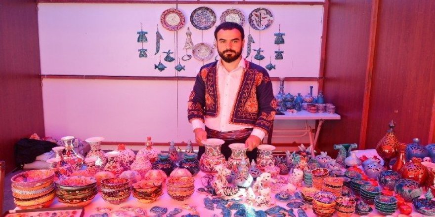 Aksaray’da Türk El Sanatları Sergisi açıldı