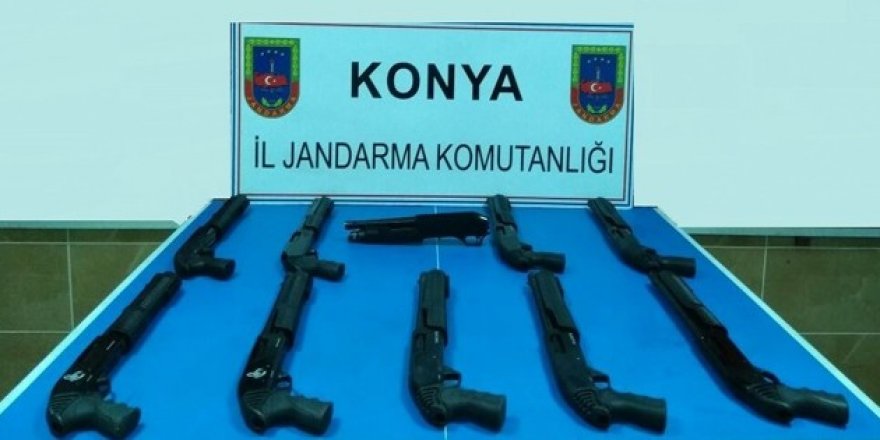 Konya'da jandarmadan kaçak silah operasyonu