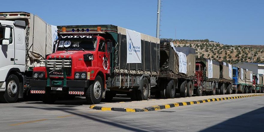 BM'nin 14 yardım tırı İdlib'e hareket etti