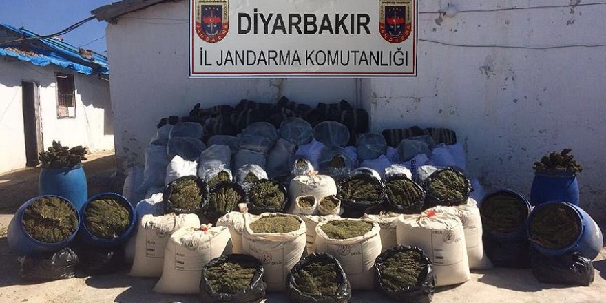 Diyarbakır'da 5 ton esrar ele geçirildi