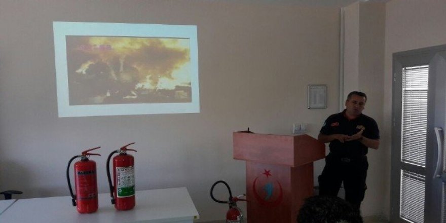 İtfaiyeden kurumlara yangın eğitimi