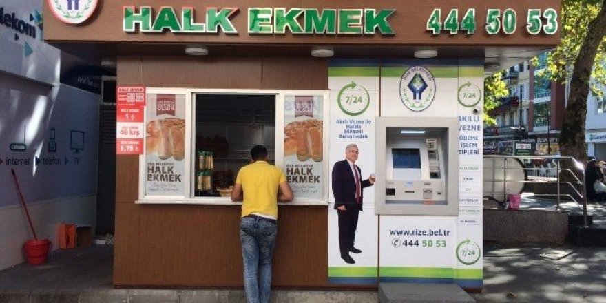 Rize’de Halk ekmek 1 TL