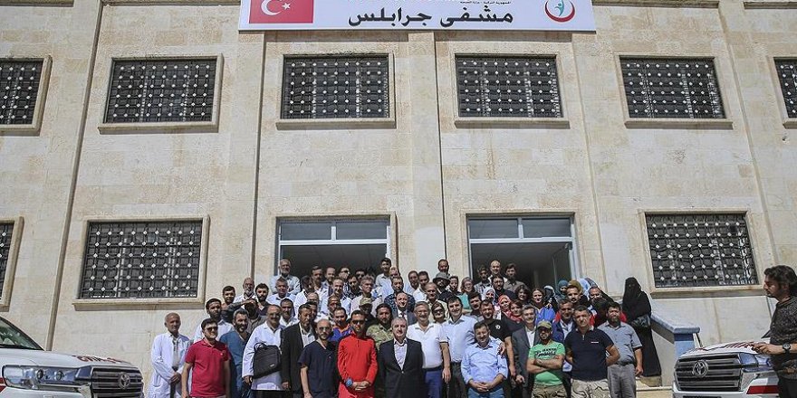 Cerablus'ta atıl okul binası hastaneye dönüştürüldü