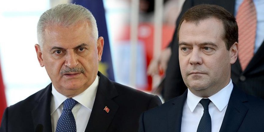 Yıldırım, Rusya Başbakanı Medvedev'le görüştü
