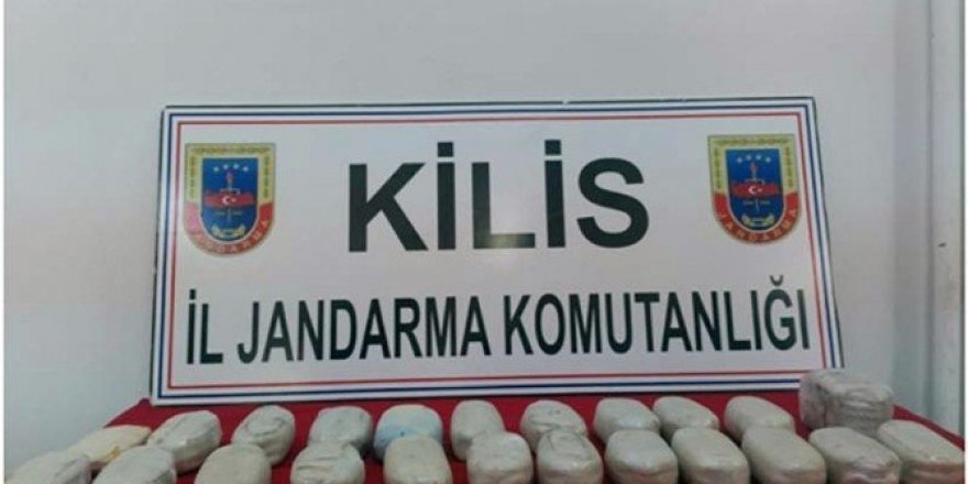 Kilis’te 13 kilo toz esrar ele geçirildi