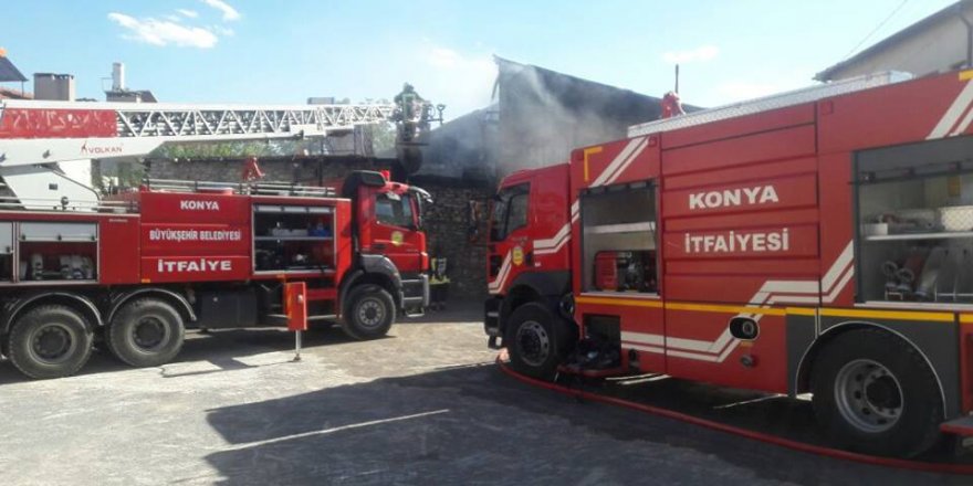 Beyşehir'de yangın