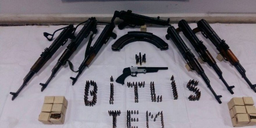 Bitlis’te PKK’ya ait silah ve mühimmat ele geçirildi