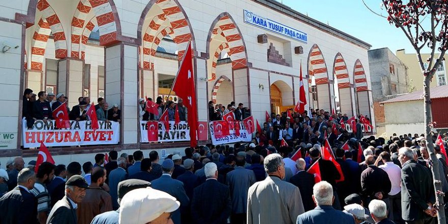 Erciş'te terör saldırıları lanetlendi