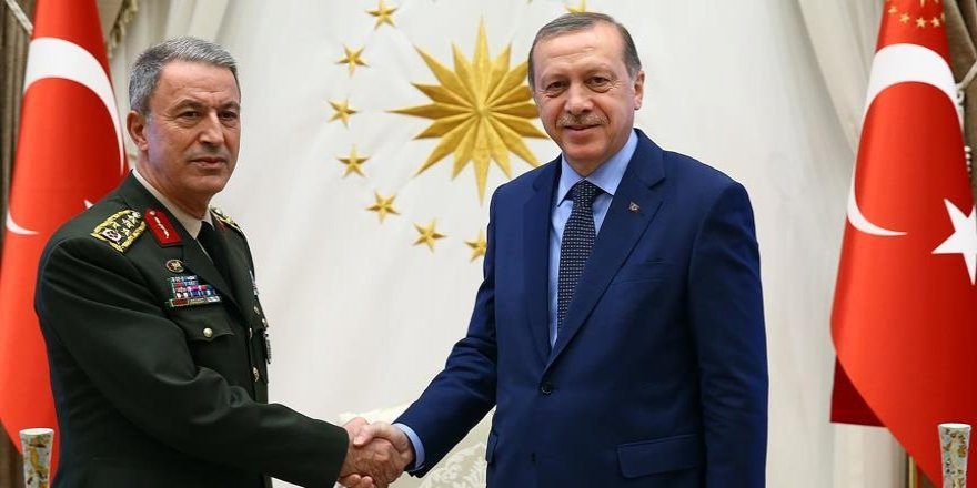 Erdoğan, Genelkurmay Başkanı Akar'ı kabul etti