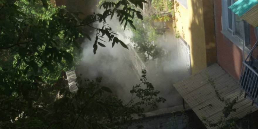 Konya'da Suriyelilerin kaldığı evde yangın