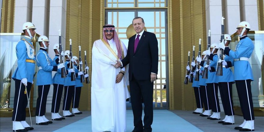 Erdoğan, Suudi Arabistan Veliaht Prensi Nayif'i kabul etti