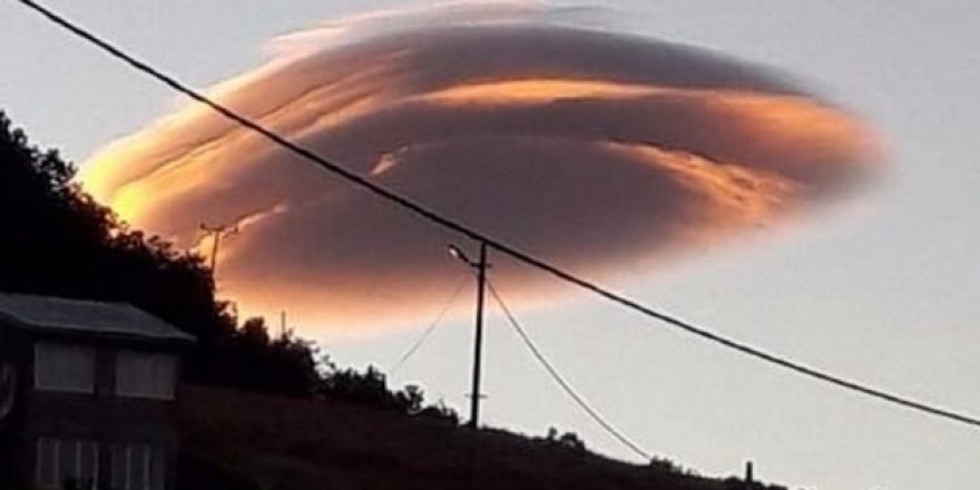 Tunceli’de görenleri şaşırtan bulut