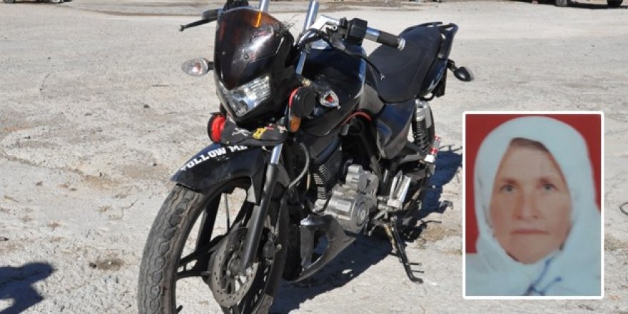 Konya'da motosikletin çarptığı kadın öldü