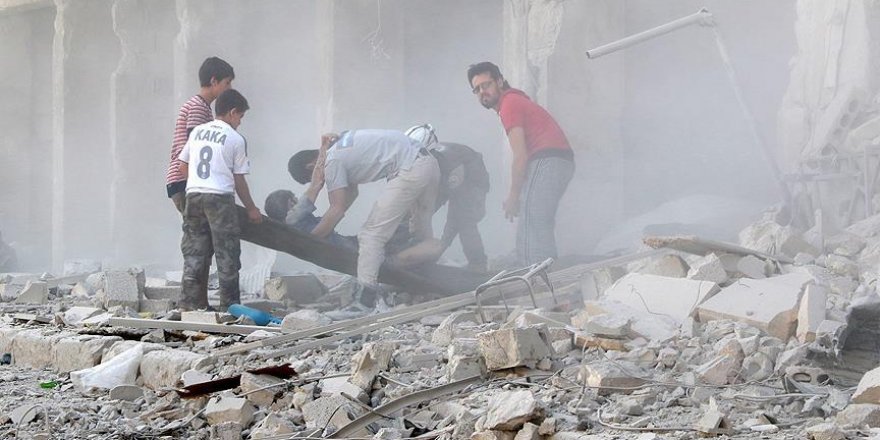 Halep'te sahra hastanesine saldırı