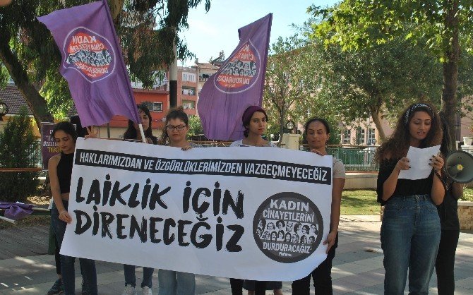 Kadın Cinayetlerini Durduracağız Platformu’ndan "direneceğiz" eylemi