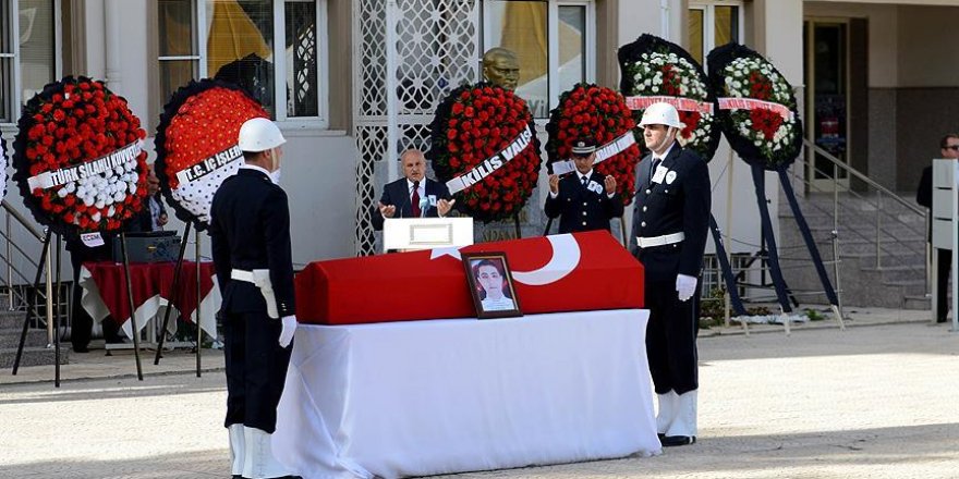Şehit polis Mimiroğlu için tören düzenlendi