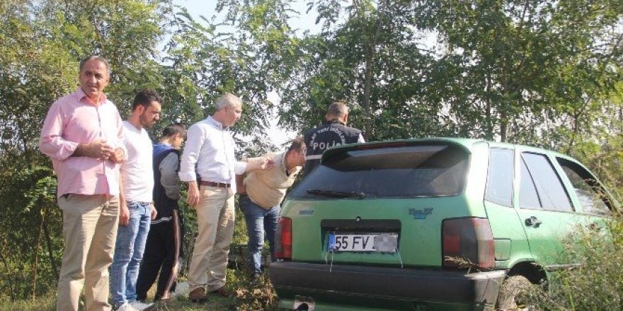Çaldığı otomobili terk edip kayıplara karıştı
