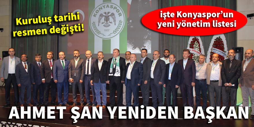 Konyaspor'da Ahmet Şan yeniden başkan oldu