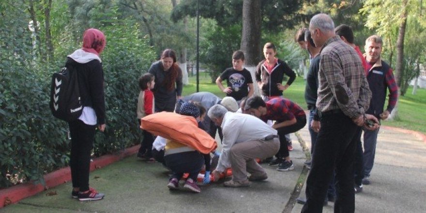 Motosikletin çarptığı çocuk yaralandı
