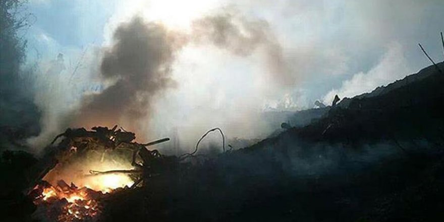Gazze'yi bombalayan F-16 düştü
