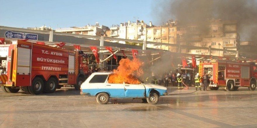 Aydın’da gerçeğini aratmayan tatbikat