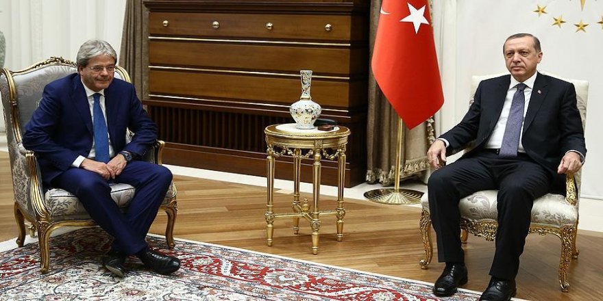Erdoğan, İtalya Dışişleri Bakanını kabul etti