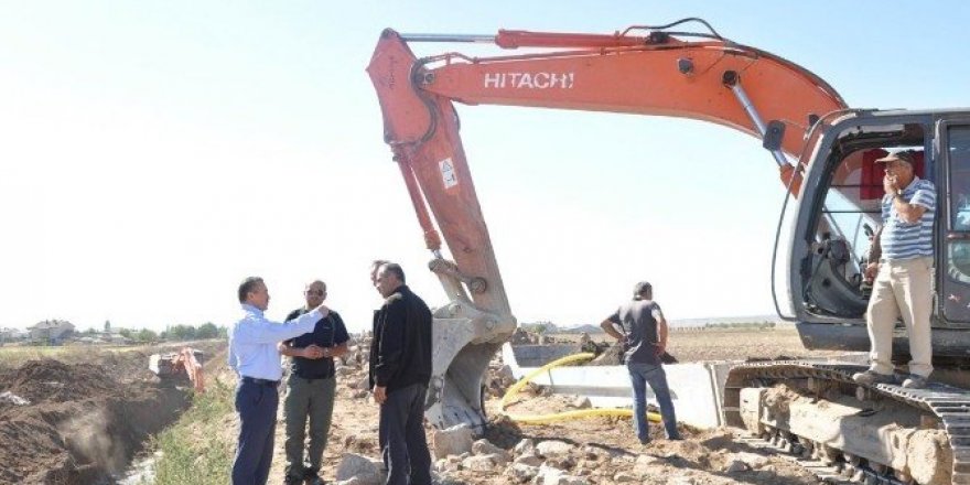 Başkan Tutal, dere ıslah çalışmalarını inceledi