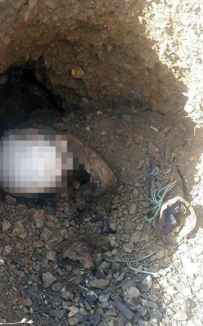 Taş ocağı arazisinde elleri bağlı erkek cesedi bulundu