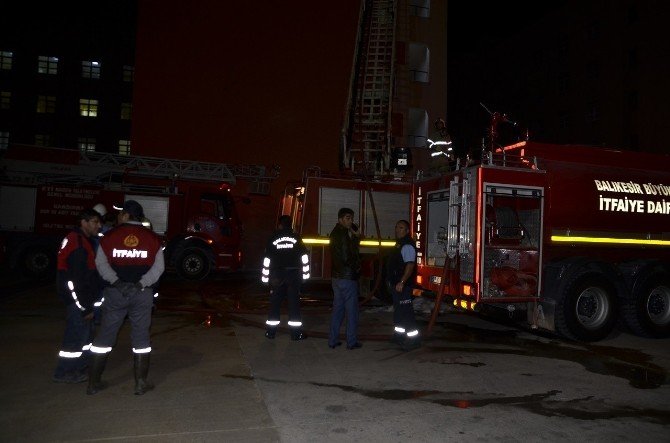 Bandırma Devlet Hastanesi’nde yangın