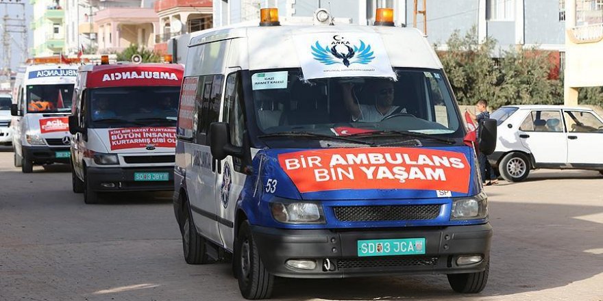 Suriye'ye ulaştırılacak 24 ambulans Reyhanlı'da