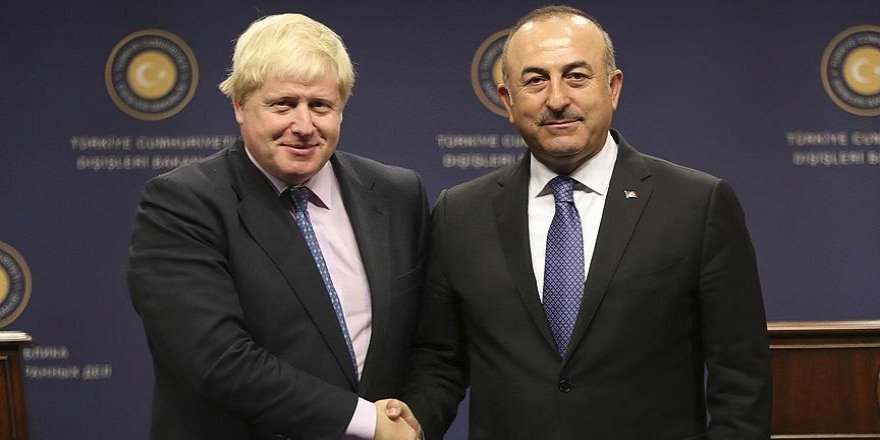 Çavuşoğlu ile Johnson Başika'yı görüştü