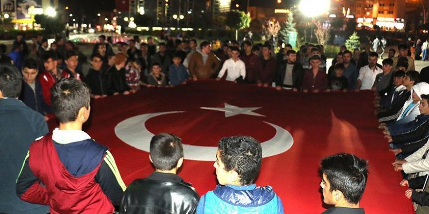 Erzurum'da 'teröre lanet yürüyüşü' gerçekleştirildi