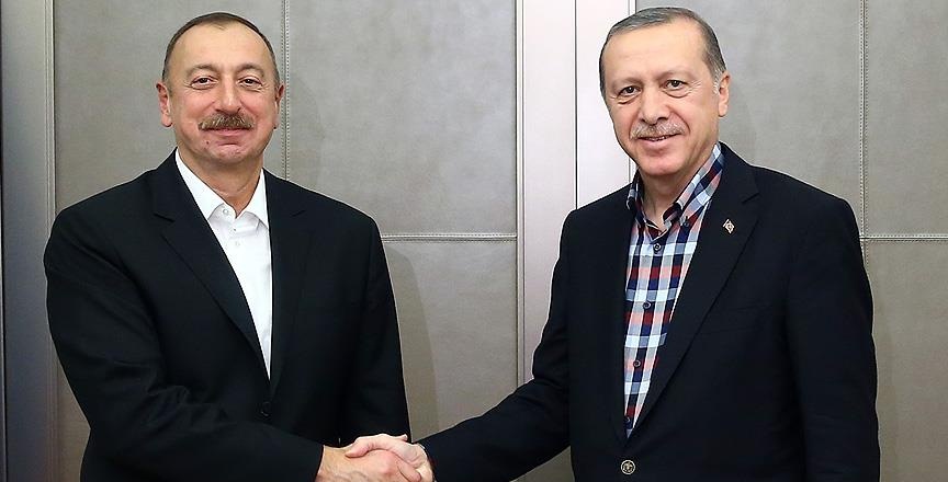 Erdoğan ile Azerbaycan Cumhurbaşkanı Aliyev bir araya geldi