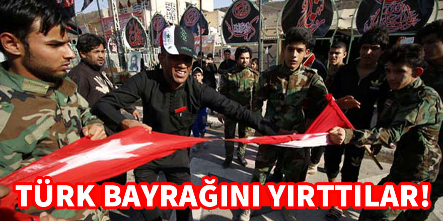 Büyük saygısızlık! Türk bayrağını yırttılar