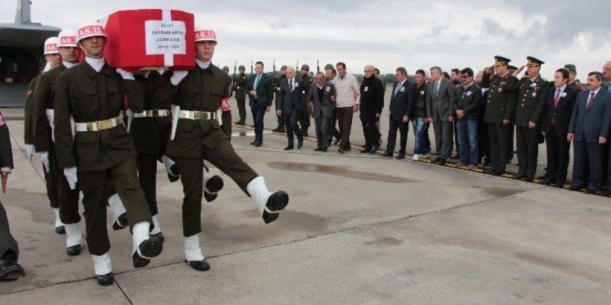 Şehit Uzman Çavuş Bayram Aksu’nun cenazesi Samsun’a getirildi