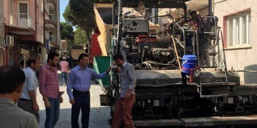 Germencik sokakları sıcak asfalt ile yenileniyor