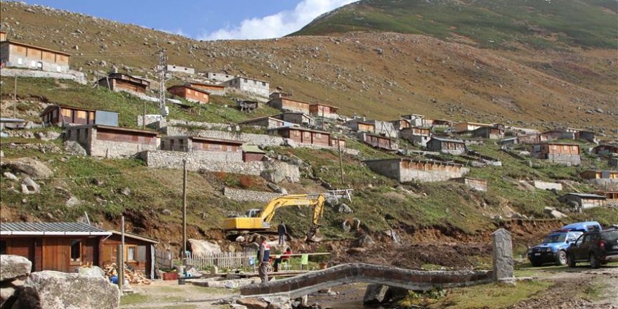 Rize'de 'Yeşil Yol' çalışmaları yeniden başladı