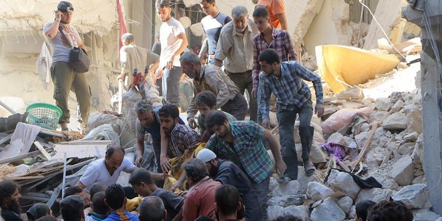 Halep'te yerleşim alanına saldırı: 43 ölü, 80 yaralı