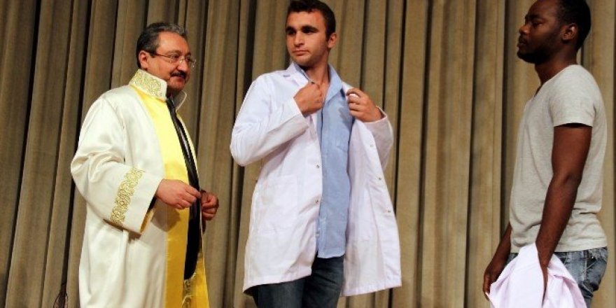 Veteriner hekim adayları önlüklerini giydi